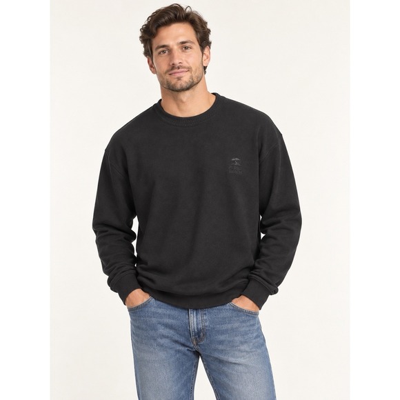 Pebble Beach Other - Pebble Beach Golf Sweater Men's Large Black Crewneck Embroidered Logo Pullover
